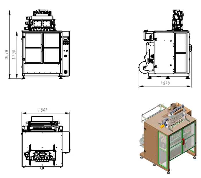 mlp-800 series multi-lane stick packing machine