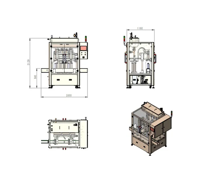 apff-2s-1000 apff-2s-2000 automatic following type filling machine