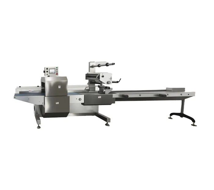 ahp-700bm-s4 box motion top film flow wrapper machine