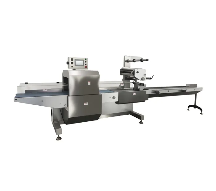 ahp-700bm-s4 box motion top film flow wrapper machine